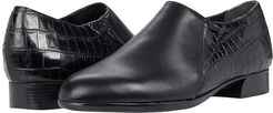 Marteen (Black Leather/Croc) Women's  Shoes