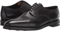 Loe Museum Calf Derby w/ Classic Rubber Sole (Black) Men's Shoes