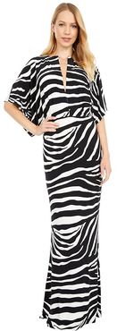 Obie Gown (Large Zebra) Women's Dress