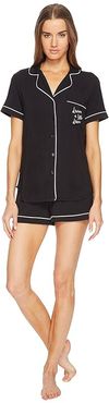 Dream A Little Dream Short Pajama Set (Black) Women's Pajama Sets