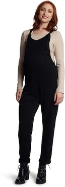 Natalie Maternity Nursing Overalls (Black) Women's Overalls One Piece