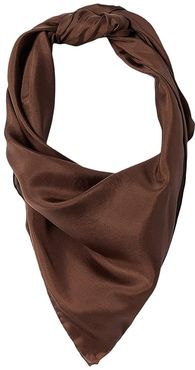 35x35 Wild Rags Silk Scarf Bandana (Brown) Scarves