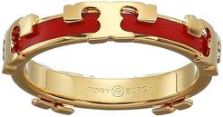Kira Stackable Enamel Ring (Tory Gold/Poppy Red) Ring
