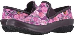Patch Slip-On Water Rose (Plum Multi) Women's Clog Shoes