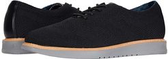 Nu Casual Wingtip (Black Knit) Men's Lace Up Wing Tip Shoes