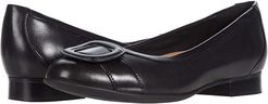 Un Blush Cove (Black Leather) Women's Shoes