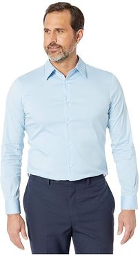 The Stretch Cotton Shirt (Cerulean) Men's Clothing