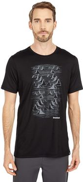 Merino Sport 150 Bryan Iguchi Mountains Graphic Tee (Black) Men's T Shirt