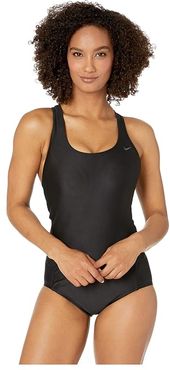 Essential Cross-Back One-Piece (Black) Women's Swimsuits One Piece