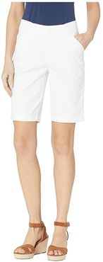 Gracie Pull-On Bermuda Shorts Twill (White) Women's Shorts