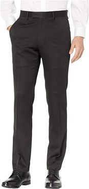 Urban Heather Stretch Slim Fit Dress Pants (Black) Men's Casual Pants