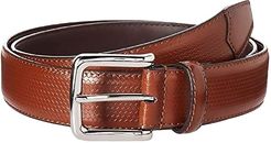 Marshall Embossed Weave Belt (Cognac) Men's Belts