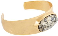 Anna Cuff Bracelet (Vintage Gold Black Pyrite) Bracelet