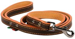 Napoli Leash (Brown/Orange) Dog Collar