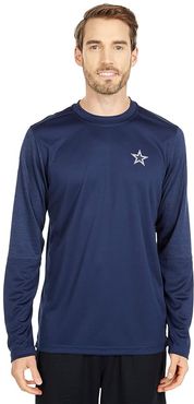 Dallas Cowboys Nike Team Logo Coach UV Long Sleeve Top (Navy) Men's Clothing
