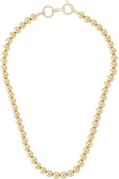 Metal Bead Collar Necklace (Gold) Necklace