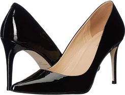 90 mm Pointy Toe Pump (Black Patent) Women's Shoes