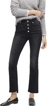 9 Demi-Boot Crop Jeans in Charcoal (Night Sky) Women's Casual Pants