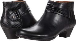 Brynn Rouched Boot (Black 1) Women's Shoes