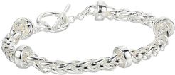 Braid Chain Flex Bracelet (Silver) Bracelet