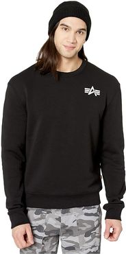Small Logo Crew Neck Sweatshirt (Black) Men's Sweatshirt