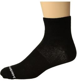 Coolmesh II Quarter (Black) Quarter Length Socks Shoes
