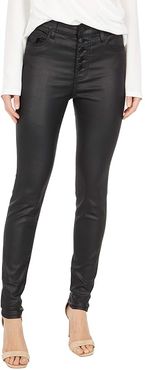 Mia High-Rise Skinny in Black (Black) Women's Jeans