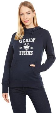 UConn Huskies University 2.0 Fleece Hoodie (Marine Midnight Navy) Women's Clothing