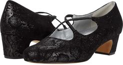 Jamie (Black Metallic Veg Calf Leather) Women's 1-2 inch heel Shoes