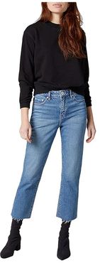 Stella High-Rise Straight Leg Jeans (Hudson Blue) Women's Jeans