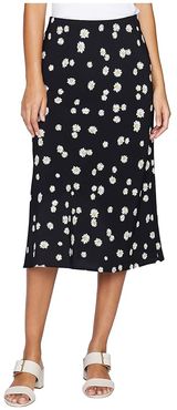 Everyday Midi Skirt (Black Daisy Chain) Women's Skirt