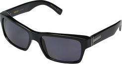 Fulton Polarized (Black Gloss/Vintage Grey Wildlife Polarized Lens) Sport Sunglasses