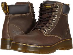 Winch Service 7-Eye Boot (Dark Brown Wyoming) Men's Work Lace-up Boots