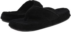 New Spa Thong (Black Fabric) Women's Slippers