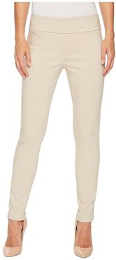 Control Stretch Pull-On Ankle Pants with Back Slit Detail (Chino) Women's Casual Pants