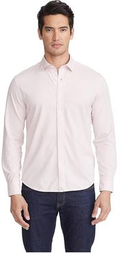 Luxe Tee Button-Down (Light Purple) Men's Clothing