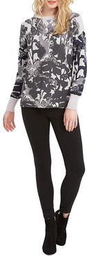 Black Roses Sweater (Grey Multi) Women's Clothing