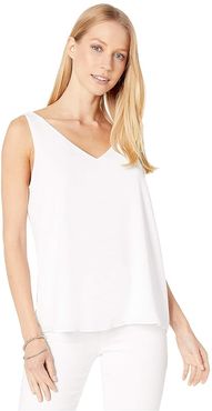 Reversible Florin Sleeveless V-Neck (Resort White) Women's Sleeveless