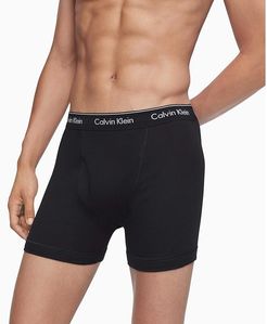 Cotton Classics Multipack Boxer Brief (White/Black/Grey Heather) Men's Underwear