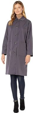 Water Resistant Raincoat (Storm Blue) Women's Coat