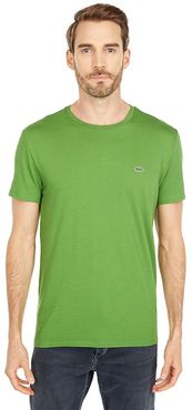 Short Sleeve Pima Crew Neck Tee (Macintosh Green) Men's T Shirt