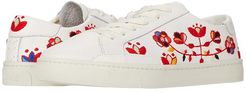 Artsy Floral Sneaker (White) Women's Shoes