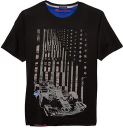 Raise Your Flag T-Shirt (Black) Men's Clothing