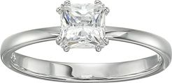 Attract Square Engagement Ring (CZ White) Ring