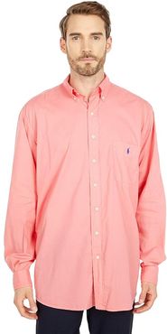 Big Tall Classic Fit Beach Shirt (Beach Coral) Men's Clothing