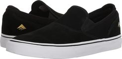 Wino G6 Slip-On (Black/White/Gold) Men's Skate Shoes
