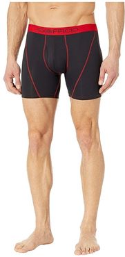 6'' Give-N-Go(r) Sport 2.0 Boxer Brief (Black/Scarlet Sage) Men's Underwear