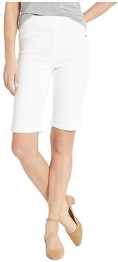 D-Lux Denim Pull-On Bermuda in White (White) Women's Shorts