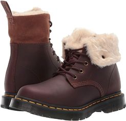 1460 Kolbert Wintergrip (Dark Brown Snowplow Waterproof/Mustang Waxy Suede Waterproof) Women's Boots