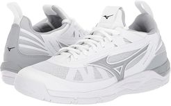 Wave Luminous (White/Silver) Women's Volleyball Shoes